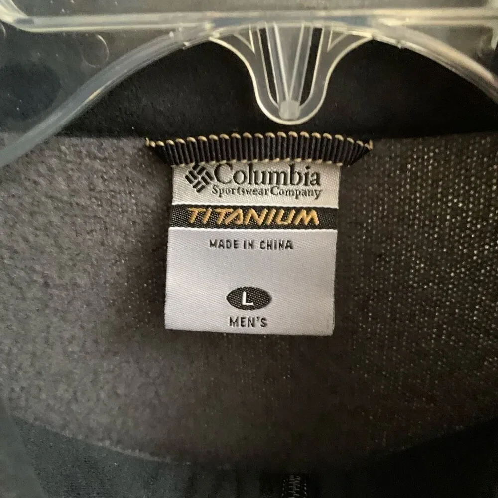 Columbia mens titanium fleece jacket